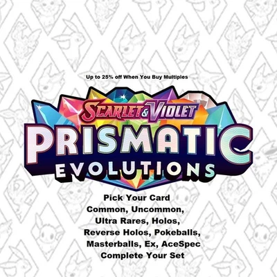 Pokemon Prismatic Evolution Un/common Double Rares Cards Poke Master EX Ace Spec - Image 1 of 4