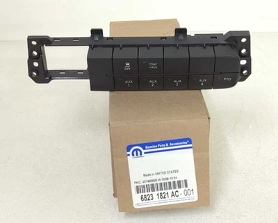 Nuevo interruptor de tablero Mopar genuino OEM 2015-2018 RAM 3500 4500 5500 68231821AD TOMA DE FUERZA Foto 1 de 4