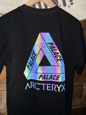 Black Arc'teryx x Palace Reflective Streetwear T shirt Size L - Image 1 of 4