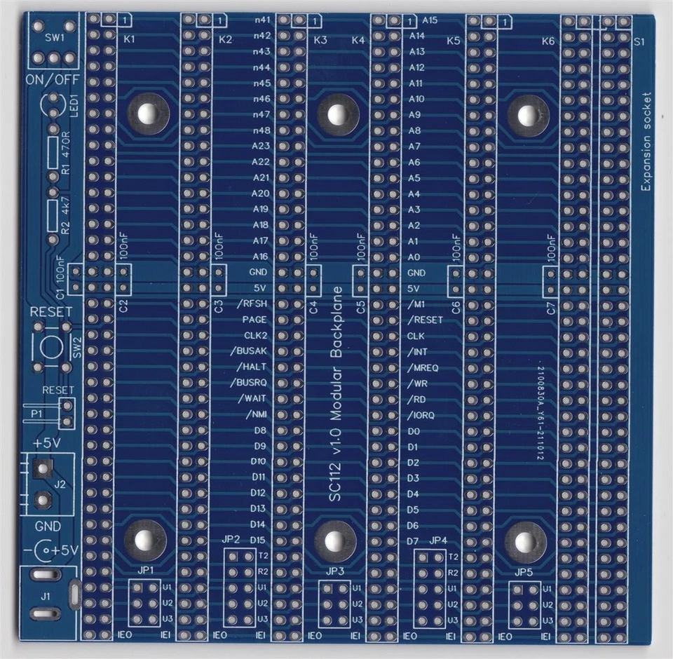 RC2014 - SC112 Modular Backplane - Bild 1 von 1