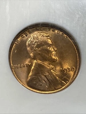 1930 1c Lincoln Wheat Cent NGC MS67 RD Item 9875 - Image 1 of 4