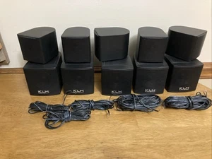 (Set of 5) KLH Audio Systems TW-08 SAT 8 Ohms 2-Way Swivel Speakers - Picture 1 of 5