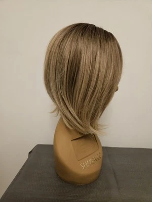 NUEVO BANG TOPPER PELO DELANTERO ENCAJE RUBIO OSCURO CENIZA OMBRE CAPAS Foto 1 de 4