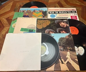 6 THE BEATLES ROCK BRITISH INVASION  LPS LOT ~White Album RUBBER SOUL Abbey Road - Picture 1 of 1