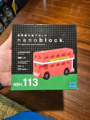 NBH113 nanoblock London Tour Bus UK Icon Micro-Sized 12Y+ Brand New Box - Image 1 of 2