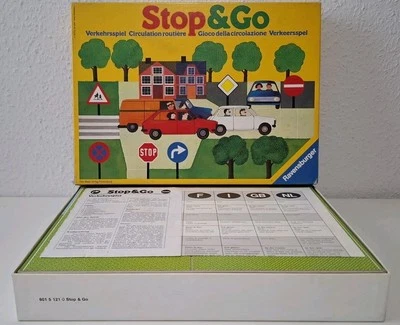 🎲 Stop & Go - Komplett Top! Verkehrsspiel von Ravensburger 1983 ab 8 Jahren 🎲 - Bild 1 von 4