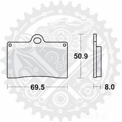Nuevo juego de pastillas de freno TRW sinterizadas TRQ 1 delanteras para Aprilia Tuono 125 4T 2019-2024 Foto 1 de 4