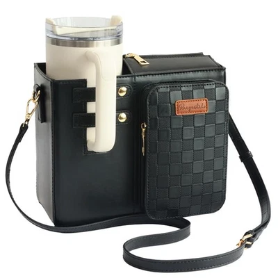 Bag Crossbody for Stanley Cup Purse, Water Bottle Bag Holder Crossbody with S... - Image 1 of 4