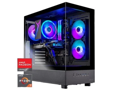Skytech Azure 3 Gaming PC Desktop, Ryzen 7 7700 3.8 GHz (5.3GHz Turbo), AMD RX 9 - Image 1 of 4