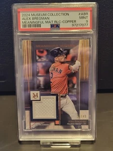 Alex Bregman Topps Museum Meaningful Material Copper Card /49 PSA 9 MMR-ABR - Bild 1 von 3