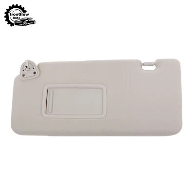 Traje para 07-12 Nissan Versa Parasol Parasol Lado del Conductor Gris Plástico Con Espejo Foto 1 de 4