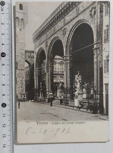 I120825 Cartolina - Firenze - Loggia dei Lanzi  VG 1911 - Imagen 1 de 2