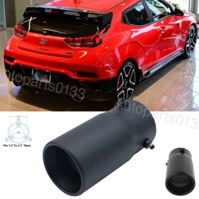 For Hyundai Veloster Car Exhaust Pipe Rear Tail Throat Muffler Stainless Steel Foto 1 de 4