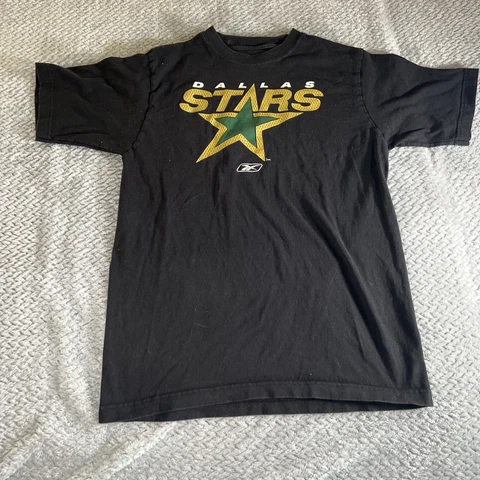 Dallas Stars NHL Black Men's Size Small Short Sleeve T-Shirt Vintage Cover