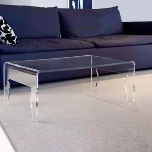 NAIF4 EMPORIUM TAVOLINO IN CRIST.ACRILICO GRIGIO FUME' TRASP - Foto 1 di 3