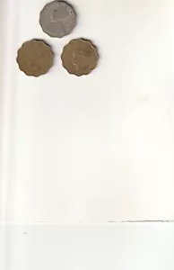 3 x British India 1 Anna Coins 1929 1943 1944 LOOK NICE LOT - Picture 1 of 2