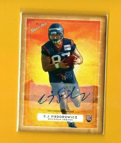 D15473 2014 Topps Turkey Red Autographs #41 C.J. Fiedorowicz TEXANS - Image 1 of 1