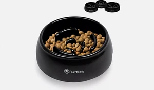 Dog Bowl Slow Feeder Pet Bowl Anti Slip Puppy Feed Bowl Interactive Feeding Bowl - Picture 1 of 6