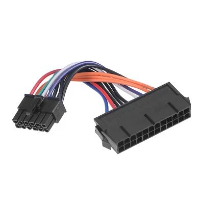 Mainboard Stromkabel Ersatz 24 bis 12 Stifte für ATX Modular Platte 18 AWG 13cm - Bild 1 von 4
