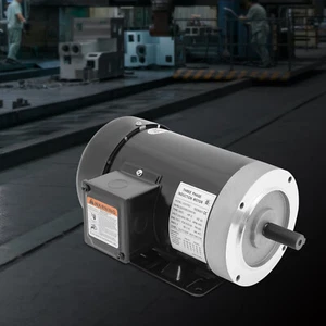 2 HP Electric Motor Compressor Duty 56C Frame 3 Phase 5/8" Shaft 3450 RPM 230V - Picture 1 of 10