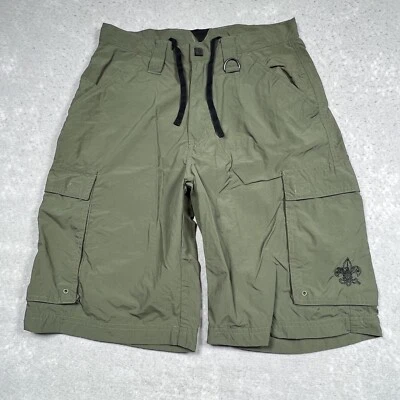 Boy Scouts of America Shorts Mens Small Green Cargo Centennial Uniform Nylon - Image 1 of 4