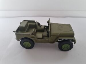 RARE VINTAGE DINKY TOYS # 153 US ARMY MILITARY WILLYS JEEP DIECAST MODEL WWII