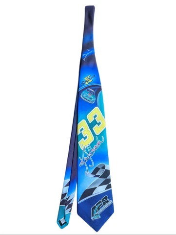 Rare 1997 Ken Schrader Skoal Bandit NASCAR Neck Tie AOP Lightning Graphic Cover