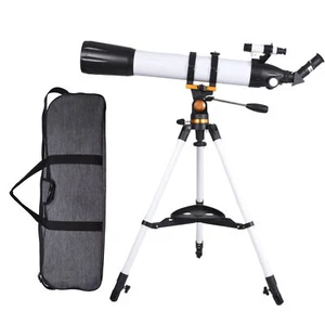 90mm Astronomy Refractor Telescope with Tripod and Phone Adapter for Kids Adults - Picture 1 of 12