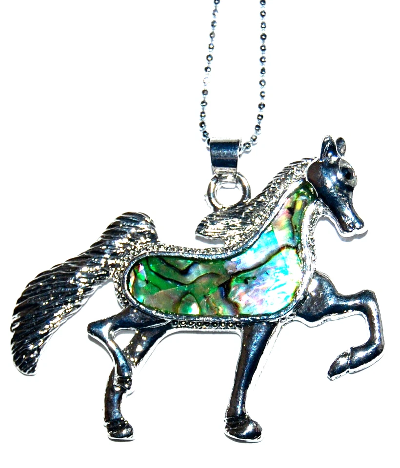 COLLAR DE REGALO ABULÓN CABALLO ECUESTRE OCCIDENTAL #E20K HECHO EN EE. UU., ¡ENVÍO RÁPIDO!  Foto 1 de 4