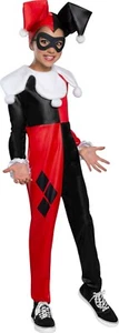 Harley Quinn Child Halloween Costume DC Comic Villian DressUp Rubies Large 12/14 - Picture 1 of 3