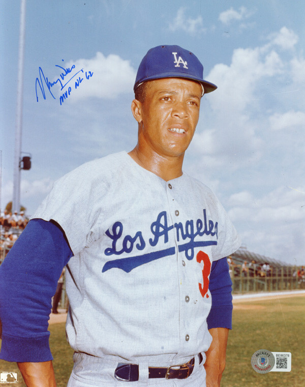 MAURY WILLS  インスクリプション『DODGER』入り直筆サイン Maury Wills Signed Autograph NL Baseball 
