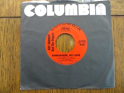 Ray Conniff – Somewhere, My Love - 1966 - Columbia 4-43626 7" Single - Image 1 of 4