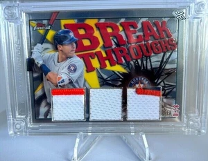 2017 Topps Finest Carlos Correa RARE break throughs jersey fusion #8/10 FB-CC - Picture 1 of 2