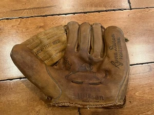 VINTAGE 1950s RYAN DUREN WILSON BASEBALL GLOVE MITT BUTTON BACK - Picture 1 of 7