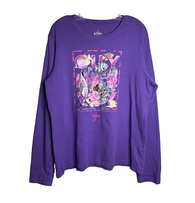 Guy Harvey Long Sleeve T-Shirt Women's XL Purple Violet Pink Tropical Fish Coral - Image 1 of 4