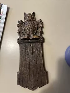 MCM Vintage Owl Wall Hanging decor 1941 Orna Wood - Picture 1 of 5
