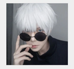 Cosplay Perücke Weiß Anime Kunsthaar Karnevalsperücke Fasching günstig Wigs DE - Bild 1 von 4