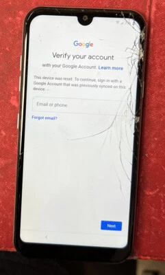 LG Fortune LG-M153 Cellphone Gray 16GB (Cricket Wireless) Locked Cracked - Image 1 of 4