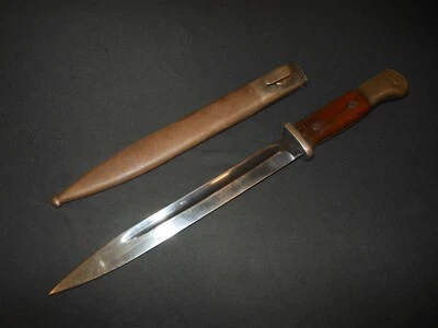 WW2 German Wehrmacht - 44 FNJ / 37 WKC - BAYONET & SCABBARD - MIS-MATCH- NICE - Image 1 of 4