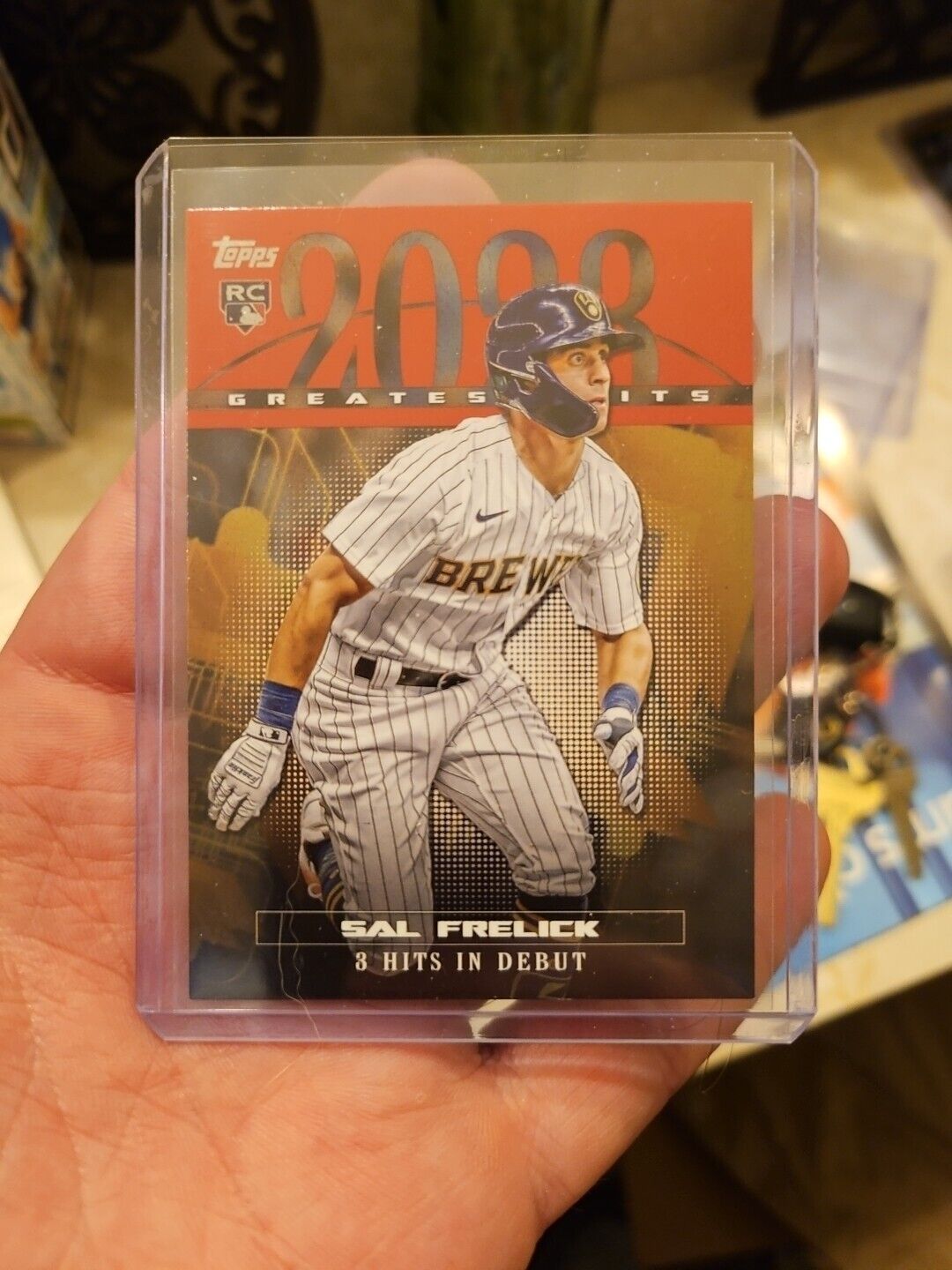 Sal Frelick Red Foil Greatest Hits Insert 08/10 2024 Topps Series 1 Rc Rookie