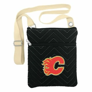 BOLSO DE BOLSO CALGARY FLAMES CHEVRON PUNTO DE CRUZ CUERPO - Imagen 1 de 1