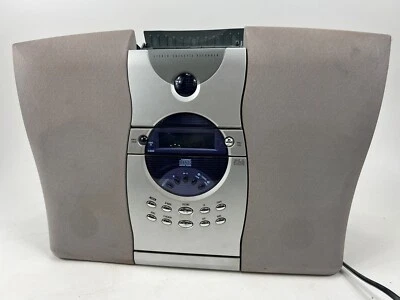 VINTAGE AUDIOVOX SISTEMA DE CD PORTÁTIL RÁDIO TOCA-FITAS MODELO CE-500SLK - Imagem 1 de 4