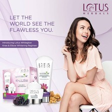 Lotus Herbals Whiteglow Knee & Elbow Whitening Regimen Exfoliator & Moisturising