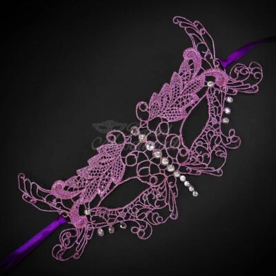 Colección Encaje | Máscara de Encaje LM0401Púrpura Foto 1 de 4