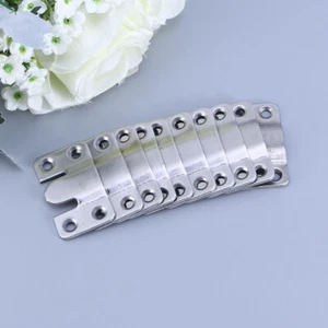 10 PCS Stainless Steel Pendants Photo Frame Hanger Metal Picture - Picture 1 of 12