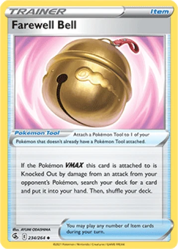 4x Farewell Bell 234/264  Fusion Strike Pokemon TCG Card NM - Image 1 of 1