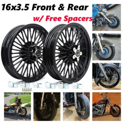 16x3.5  Fat Spoke Wheels for Harley Sportster Forty Eight XL1200X 2010-2020 X48 - Imagem 1 de 4