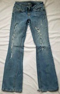 ZCO Women's Jeans Size 1 Premium Boot Cut Distressed - Picture 1 of 6