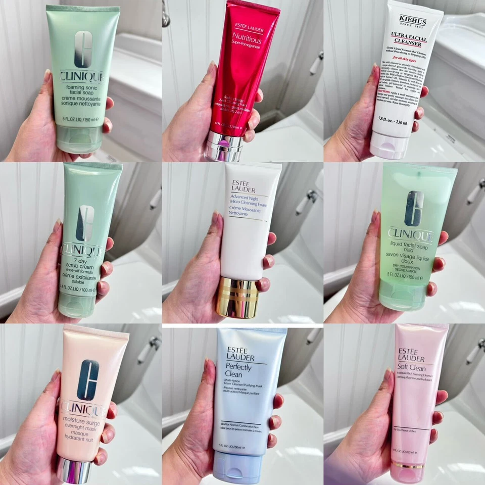 NUEVO Limpiador/Máscara Estee Lauder/Clinique/Kiehl's TAMAÑO COMPLETO~Elige el tuyo Foto 1 de 1