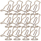  20 Pcs Metal Bird Paper Clip Decorative Clips Mini Bookmark
